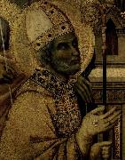 en helgonbiskop Duccio